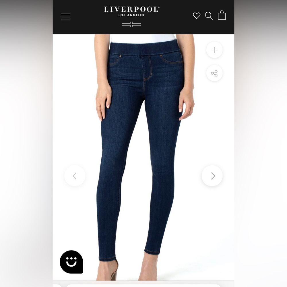 Liverpool the skinny pull on Jean leggings
